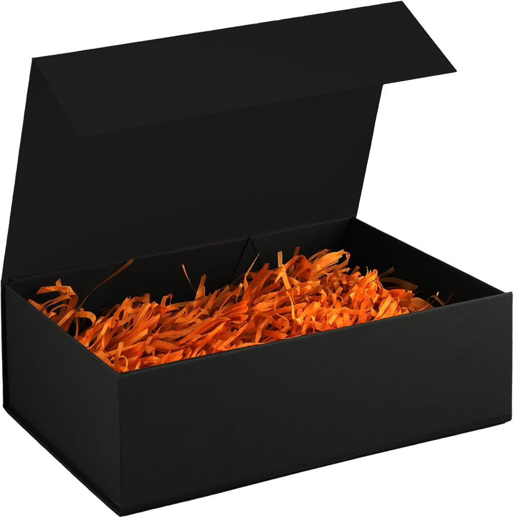 Black Gift Boxes With Lids,11×7.8×3.5 Inch,Magnetic Box for Present