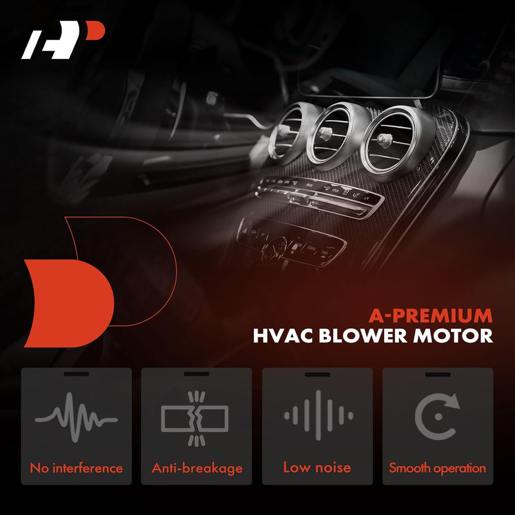 A-Premium Front HVAC Heater Blower Motor with Fan Cage