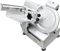 Meat Slicer 550W Automatic, Electric Food Slicer Machine with 10 in Carbon Steel Blade, 0-6mm Thickness Adjustable