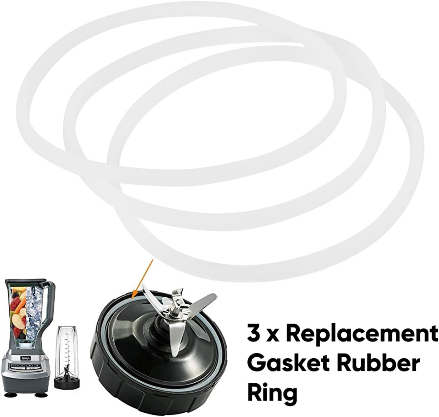 Replacement Rubber Seal forBlender, Flexible O Blender Gasket Replacement Juicer Seal Parts Rubber Seal Position