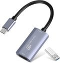 Video Capture Card, 4K USB3.0 HDMI to USB C, 1080P 60FPS & 2K 30FPS | Capture Card for Streaming, Compatible with