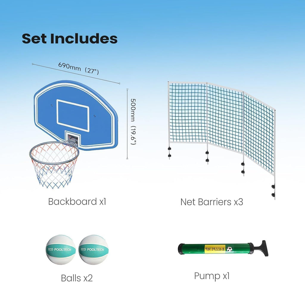 Replacement Basketball Hoop for Pool Basketball System