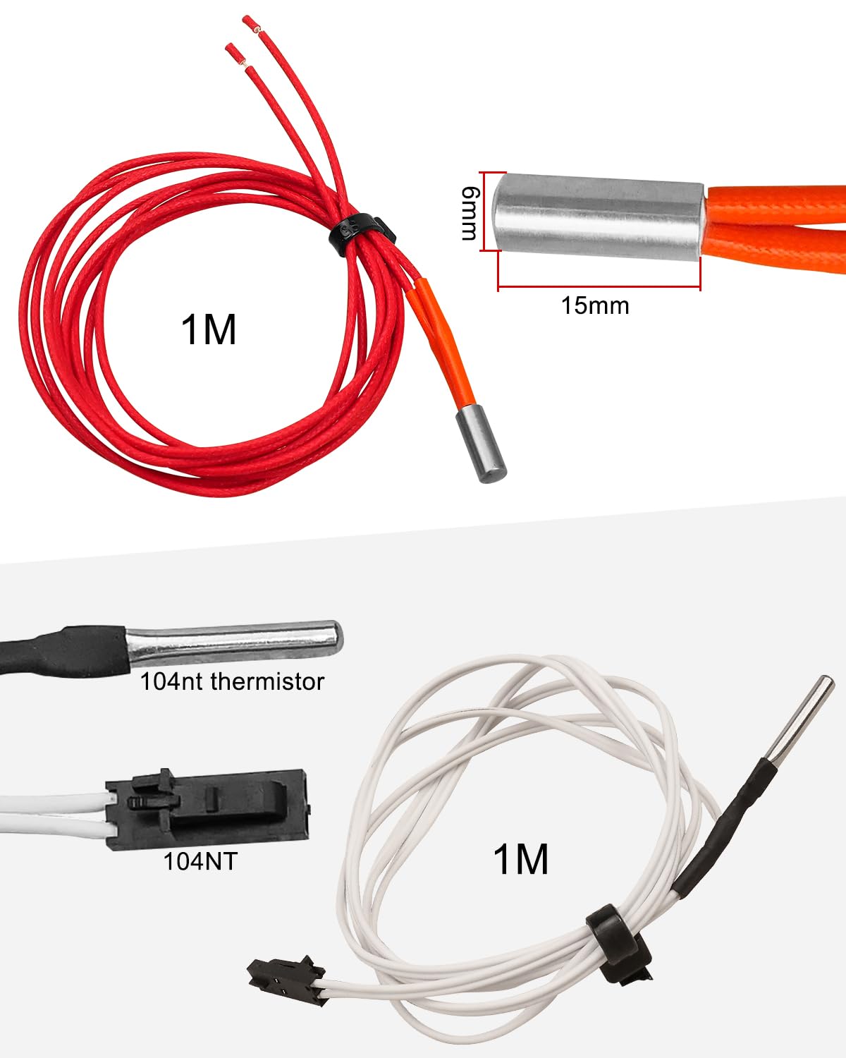 24V 3D Printer V6 Hotend Extruder Kit Fit for Prusa i3 MK3/MK3S/MK3S+ | 1.75mm, 40W Heater, Silicone Sock & 0.4mm Nozzle