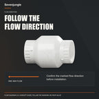 Sevenjungle 1-1/2 Inch PVC Check Valve, Socket x Socket
