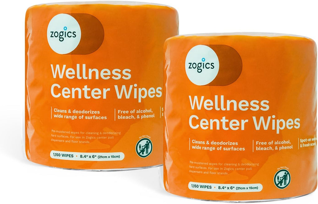 Wellness Center Cleaning Wipes, 2 Rolls, 2,300 Count