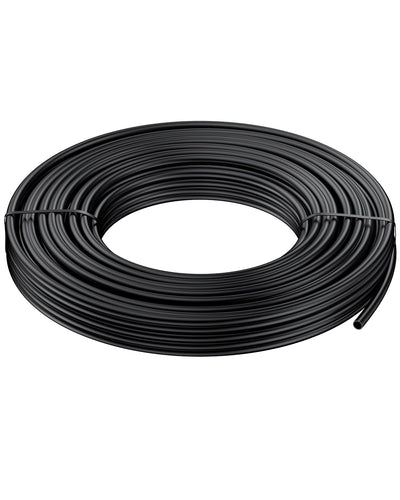 25 ft. 1/4" Drip Irrigation Tubing, Blank PE Distribution Tubing for Drip Irrigation System, Black Polyethylene Drip