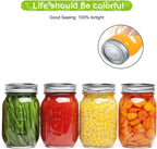204 Pack Regular Mouth Canning Lids for Mason Jars, 70mm