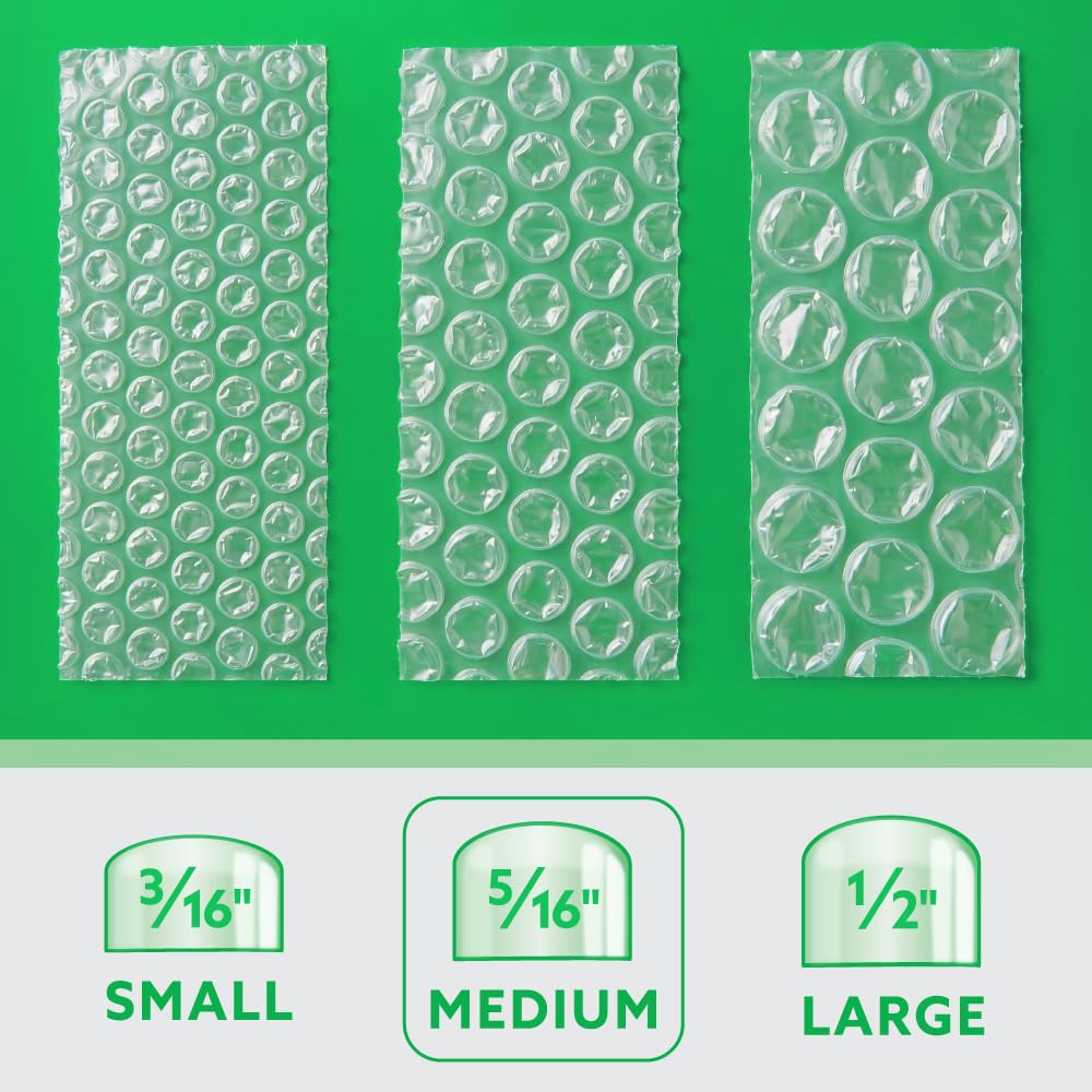 UPSable Bubble Roll, Medium Bubble 5/16", 12 in x 200 FT