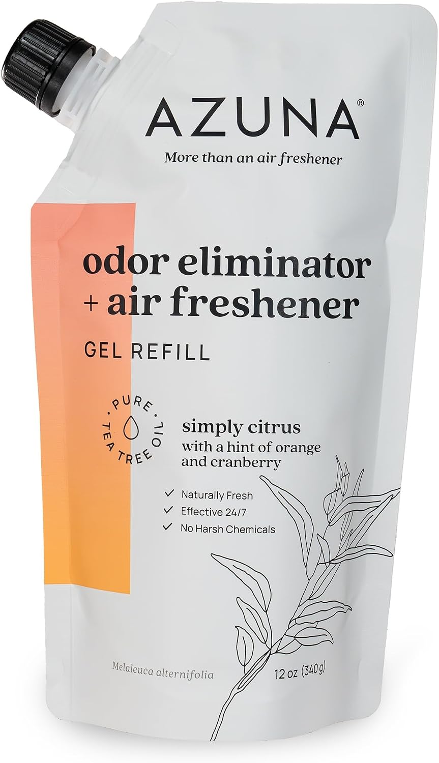 Home Odor Eliminator for Strong Odor | 12oz Gel Refill | Simply Citrus