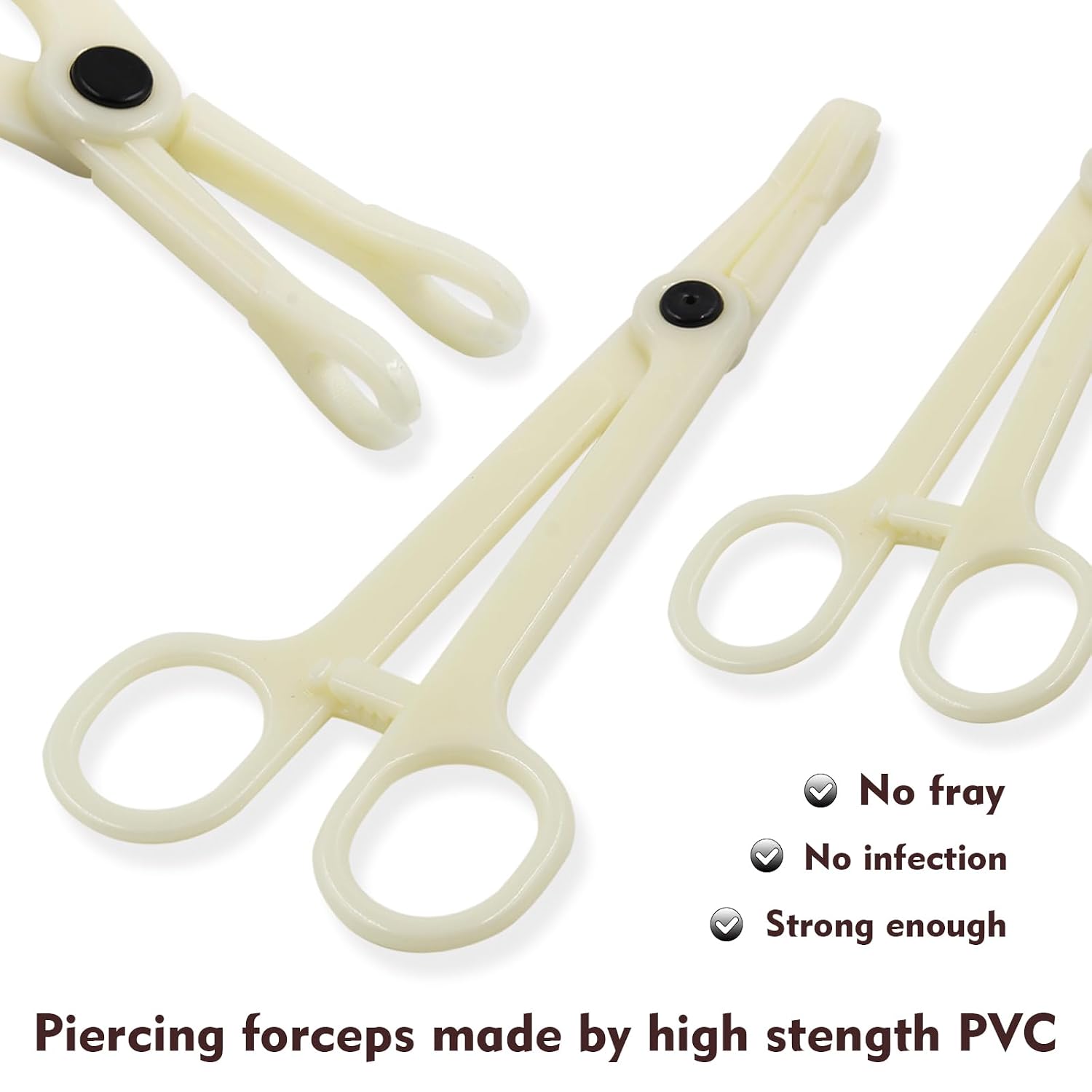 Body Piercing Kit - 43Pcs Professional Piercing Tool Kit with 12G 14G 16G 18G 20G Piercing Needles, Clamps for Ear