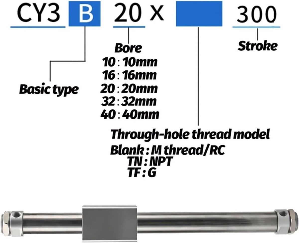 Magnetically Rodless Cylinder CY3B