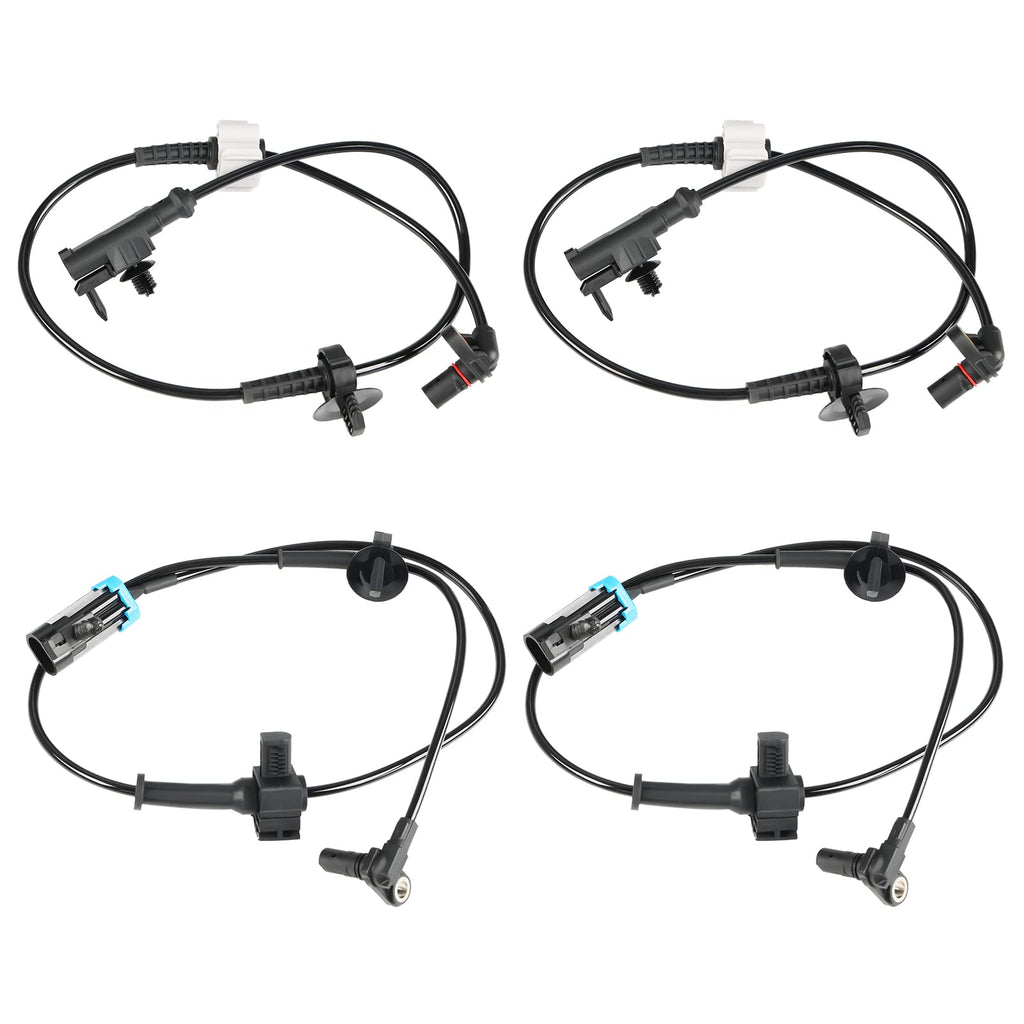 4 Pcs ABS Wheel Speed Sensor Compatible with Chevy GMC Cadillac 15121067