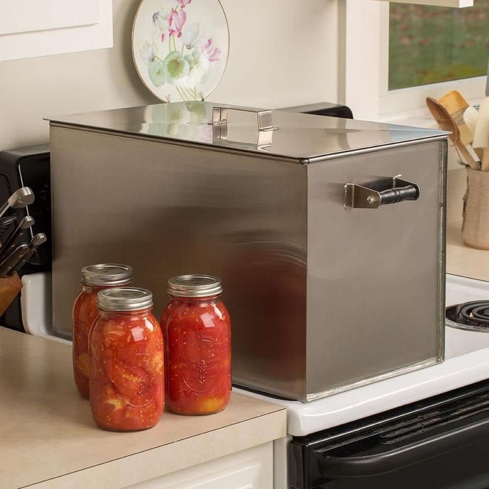 Amish Made Stainless Steel Stovetop Water Bath Canner Stockpot 50 Quart