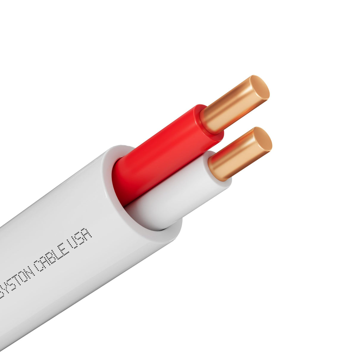 Syston 18/2 Thermostat Doorbell Wire, 100% Solid Copper, CL3R Riser-Rated