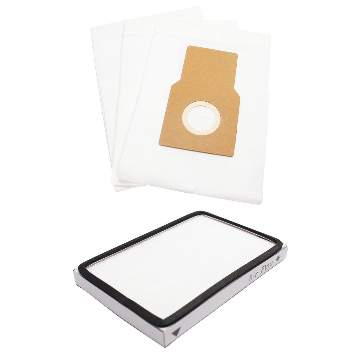 3 Replacement for Kenmore 11632612200 Vacuum Bags & 1 Filter