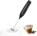 Milk Frother Handheld Battery, Electric Foam Maker Frother Wand, Drink Mixer with Stainless Steel Whisk for Coffee