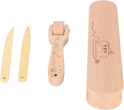 Tailor Wooden Clapper Seam Roller Set for Sewing and Embroidery. Absorb Steam and Trap Heat with Beech and Bamboo