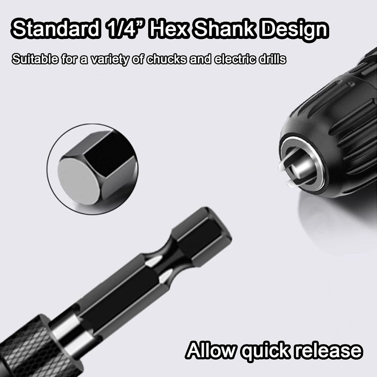 Deburring External Chamfer Tool Tungsten Carbide, 1/4" Hex Shank 3/16"-1"
