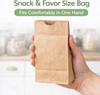 Brown Bag 2-100 count, 2lb Brown Paper Bags - Brown Bags - 100 count (Pack of 1)