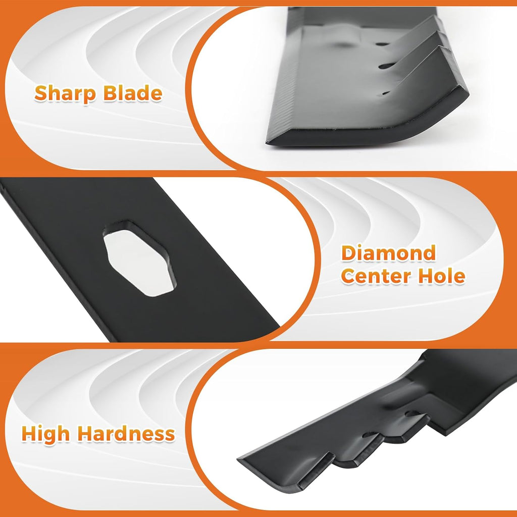 742P05086-X Mower Blades Fit for Cub-Cad et 54" Deck ZT1-54, ZT2-54, ZTS2-54 Zero-Turn, 742P05286X Mulching Blade