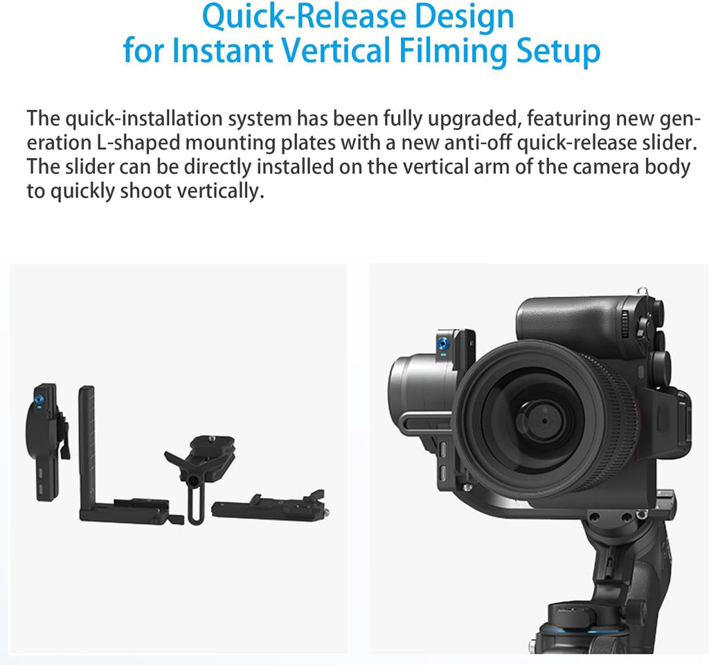 SCORP 2 Gimbal Stabilizer for DSLR and Mirrorless Camera, Integrated Al Tracking Sensor, 3-Axis Camera Stabilizer for