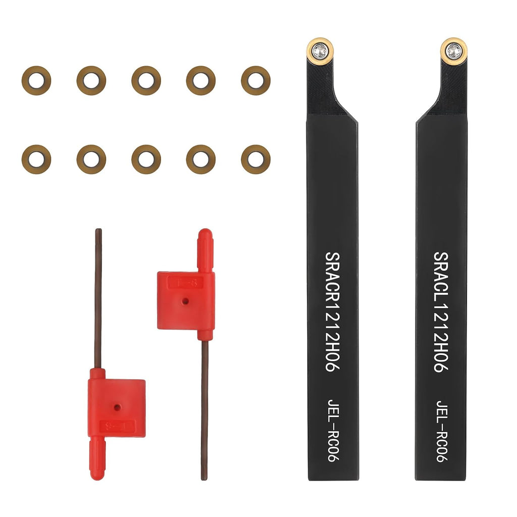 1/2" 12mm Indexable Lathe Turning Tool 12Pcs Kit for Turning