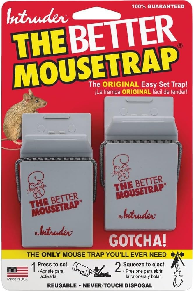 Inc. 16112 Mouse And Rodent Traps [Kitchen] | Reusable plastic trap