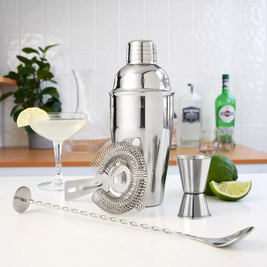 6-Piece Cocktail Shaker Set, Bartender Kit, Drink Shaker, Bar Set