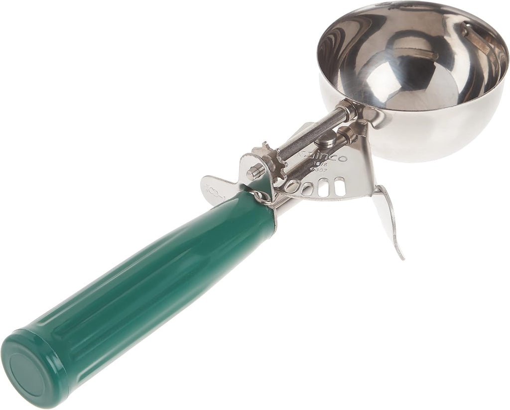 Size 12 Cream Plastic Ice Cream Disher with Handle