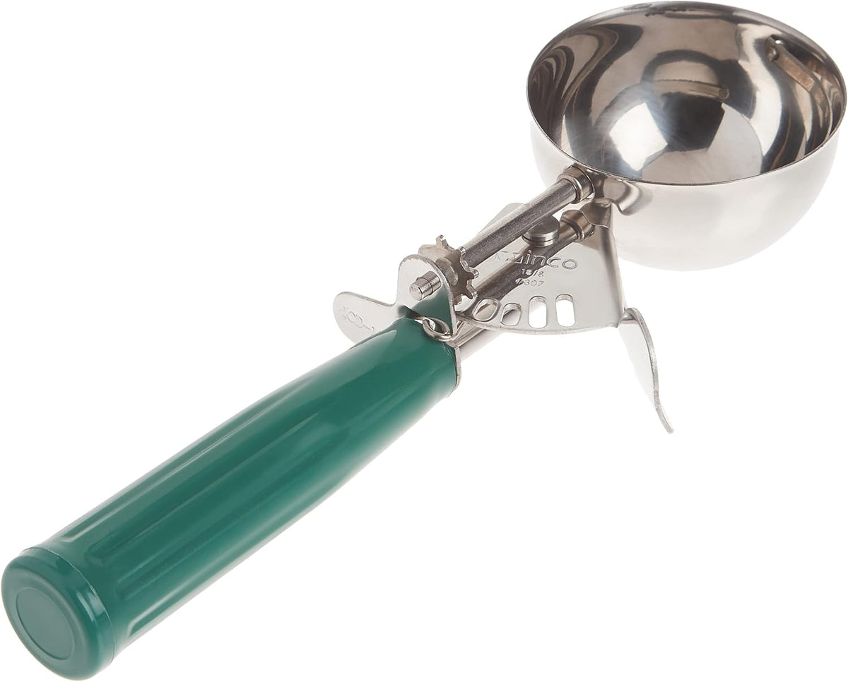 Size 12 Cream Plastic Ice Cream Disher with Handle