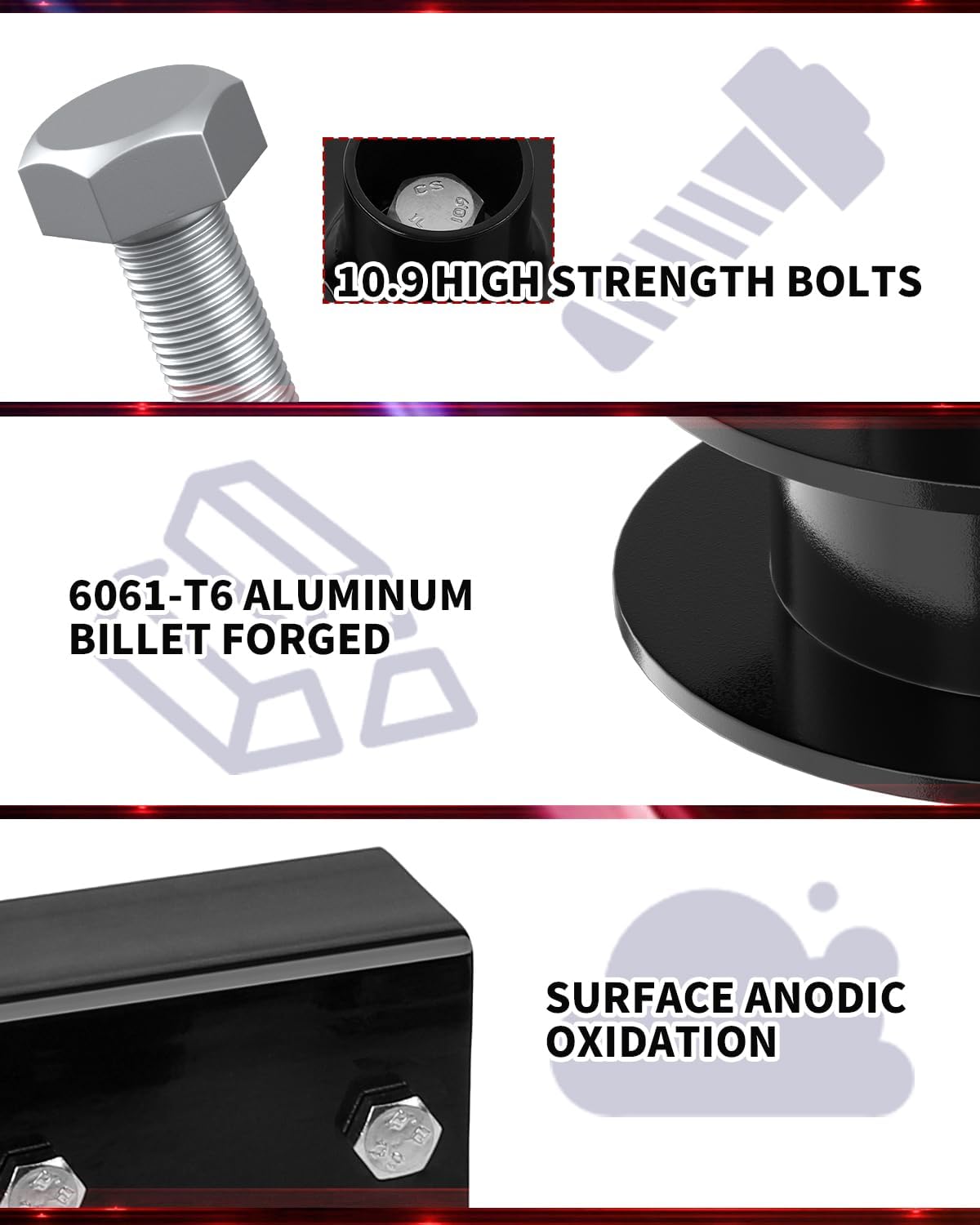 Flycle 2.5'' Inch Leveling Lift Kits for Jeep Wrangler JL 4WD, 2.5 Inch Leveling Lift Kit Suitable for 2018-2023 Jeep Wrangler JL 4WD