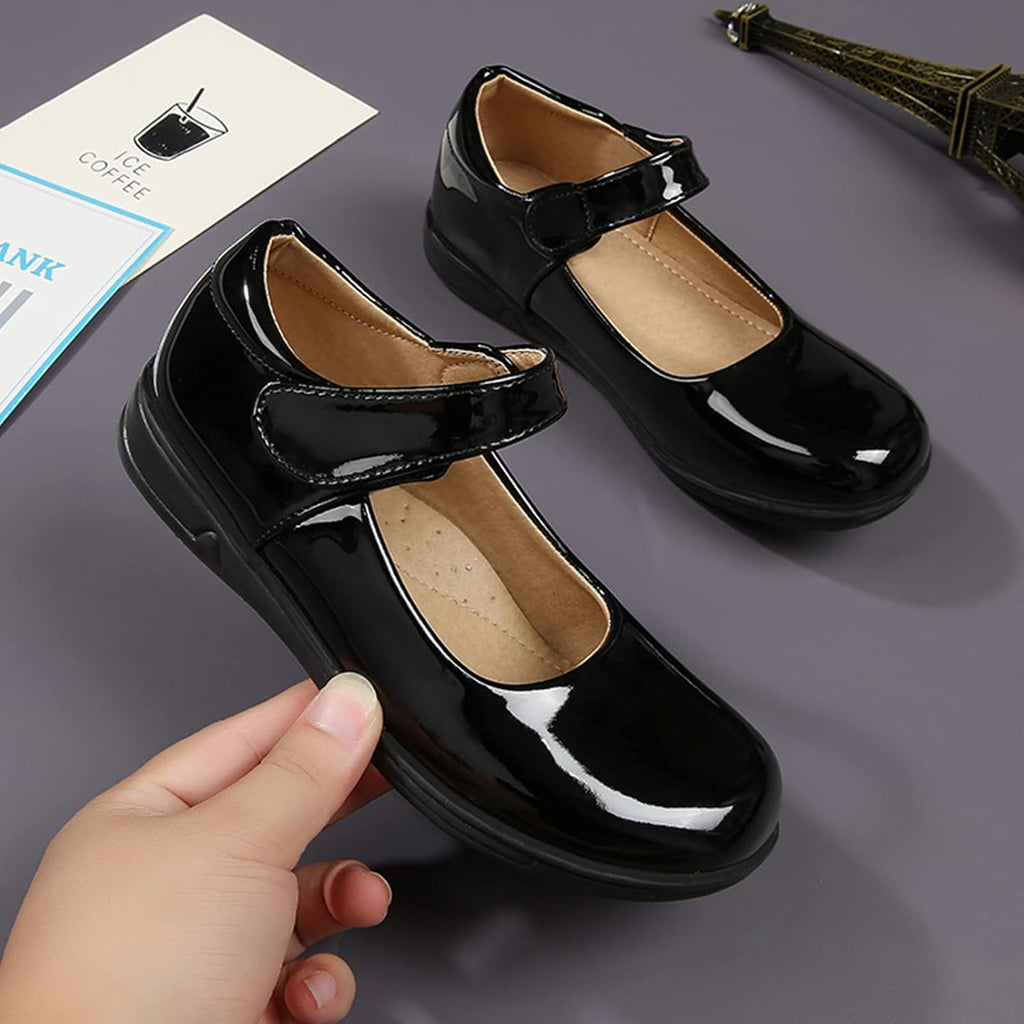 Girls School Uniform Shoes Mary Jane School Wedding Party Flat Shoes