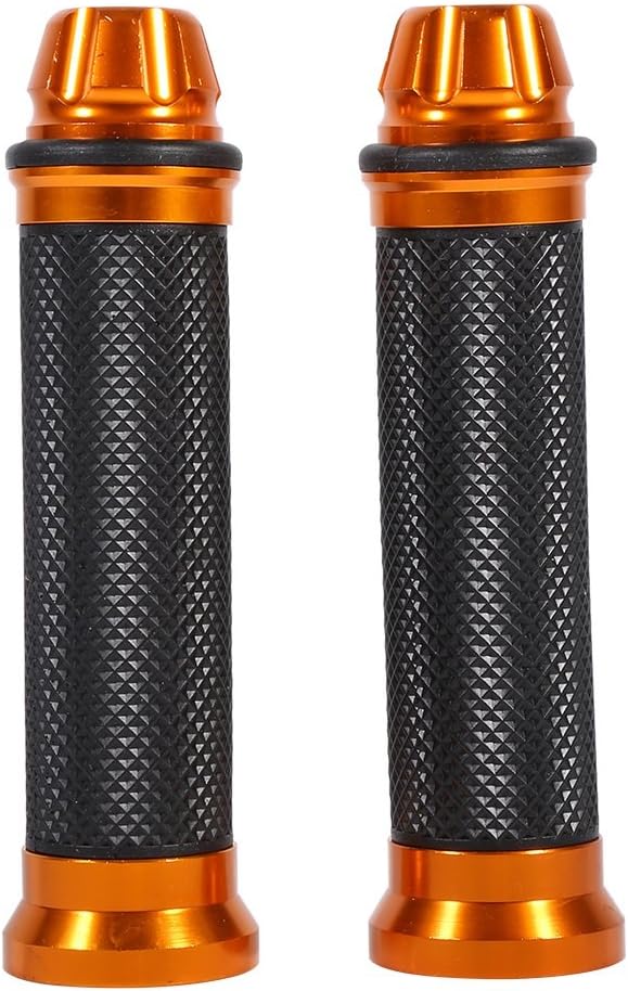 Motorcycle Dirt Bike Hand Grips Motocross Rubber Hand Bar End Cover for 7/8" 22mm Handlebar - 6 Colors (Gold) Seats