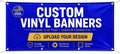 Personalized Custom Vinyl Banner, Indoor Outdoor Printing for Events | Printed on thick vinyl with grommet or hem