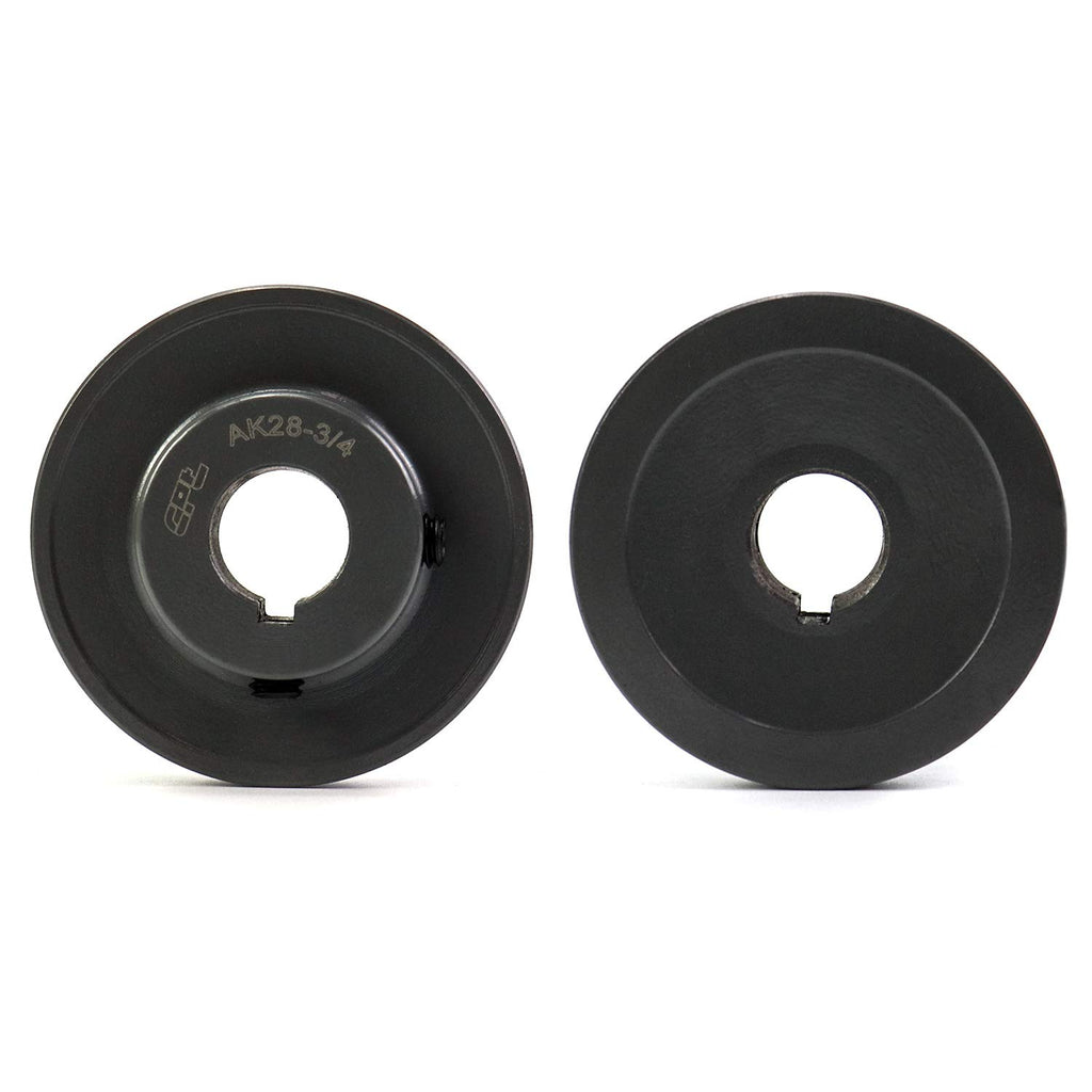 QWORK Single Groove Web Sheaves, 2.85" OD 3/4" V-Belt Sheave for V-Belt, AK2834
