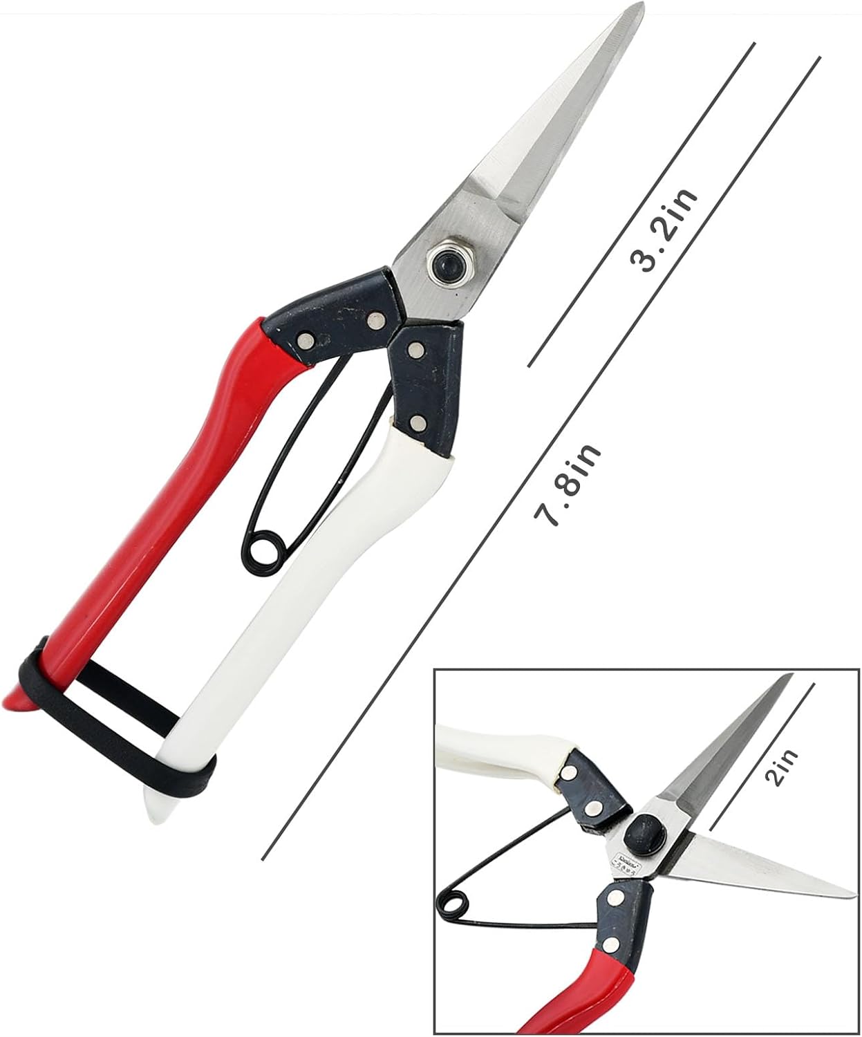 Double-Edge Garden Shears Micro-Tip Pruning Shears Extra Heavy Straight Garden Scissors Effortless Cuts Pruning