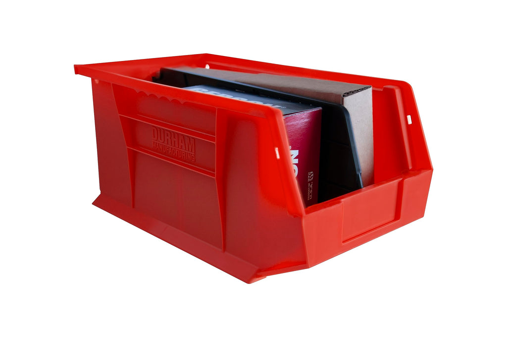 PB30240-17-PKG Plastic, Hook-On-Bin, 8 X 15 X 7, Red, PKG OF 12