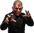 Scary Halloween Mask Realistic Bald Man Creepy Zombie Face Cover Latex Burn Mutant Headpiece for Adult Cosplay Props