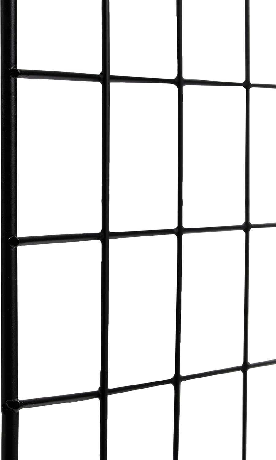 6-Cube Wire Grid Stackable Storage Organizer, Metal Shelving Unit, No-Tool Assembly, 26"W x 38"H x 12.6"D, Black