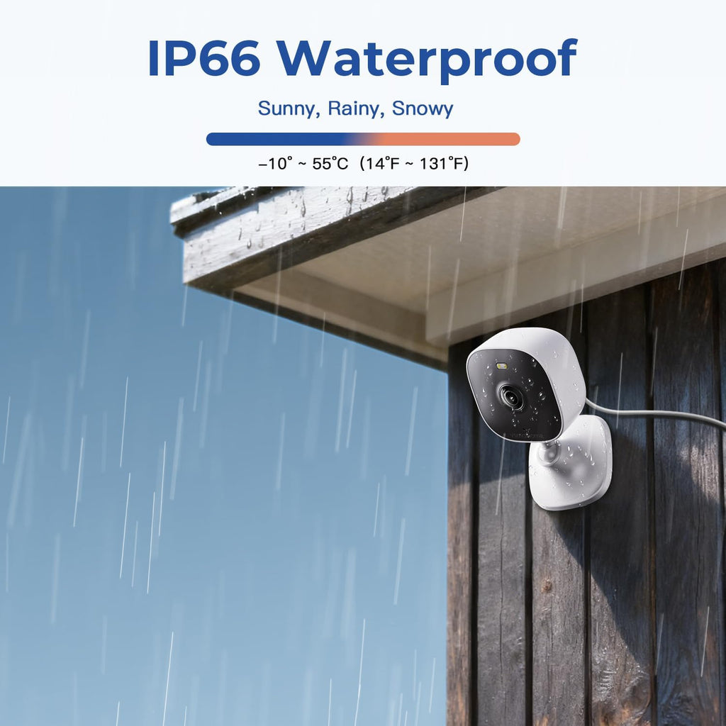 4MP Cameras for Home Security with Audio and Video, Indoor Security Camera for Baby Monitor, 2.4g/5g Outdoor Cameras