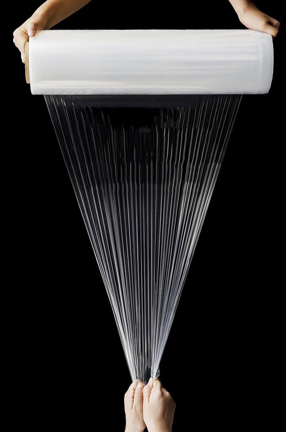 18" Stretch Wrap Film – 1200 ft, 80 Gauge Clear Plastic – Industrial Strength Shrink Wrap for Moving, Packing, Pallet