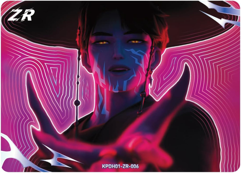 Kpop Demon Hunters Collectible Trading Cards, Classic Edition, Seris 1, Collector Box, 10 Packs | Collector Box, 001