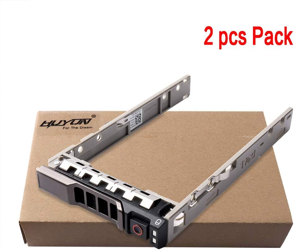 2pcs Pack 2.5" inch 8FKXC 08FKXC SAS SATA Hard Drive HDD Tray Caddy Compatible for Dell PowerEdge R630 R730 R730XD T630 R430 T430 PowerVault MD1420 MD3420 Series