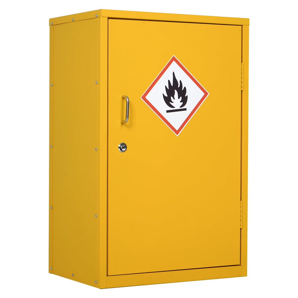 Flammable Safety Cabinet, 28" x 18" x 12" with Adjustable Shelf