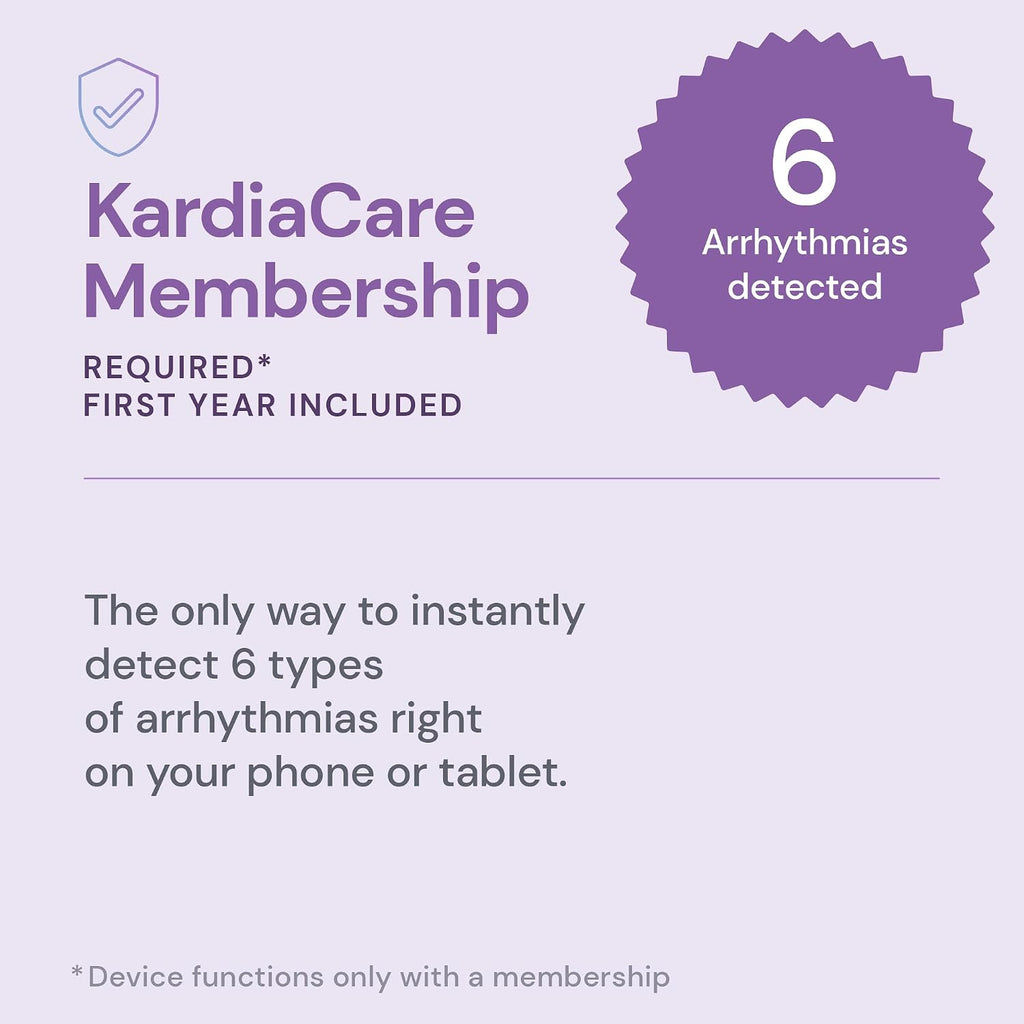 6L Max EKG Monitor, Includes One-Year KardiaCare Membership, FDA-Cleared Heart Monitor, Medical-Grade Results in 30
