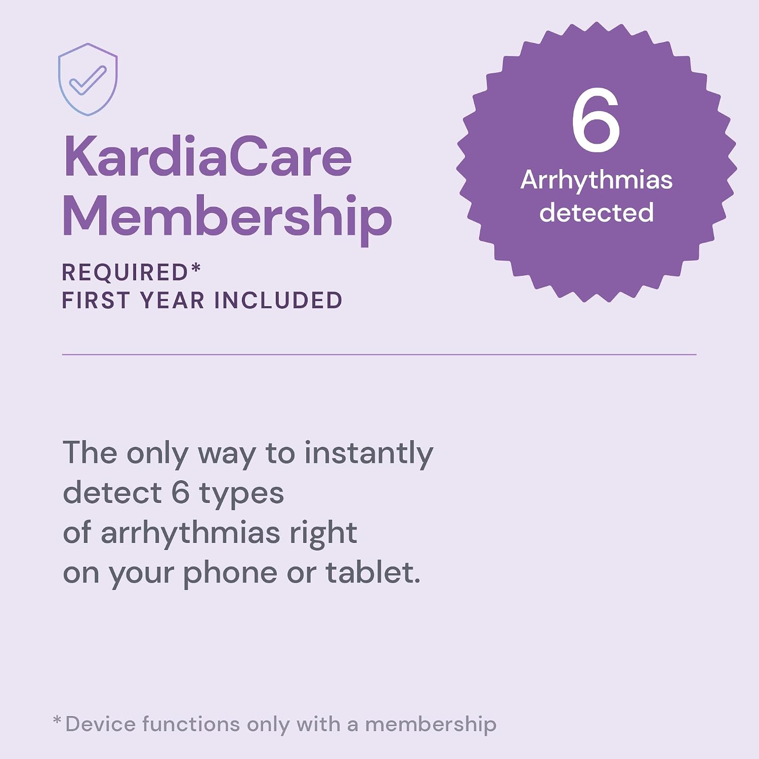 6L Max EKG Monitor, Includes One-Year KardiaCare Membership, FDA-Cleared Heart Monitor, Medical-Grade Results in 30