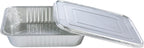 Aluminum Pans With Lids 9x13 [10 Sets] Aluminum Foil Pans Trays With Lids - Half Size Tin Foil Disposable Pans For