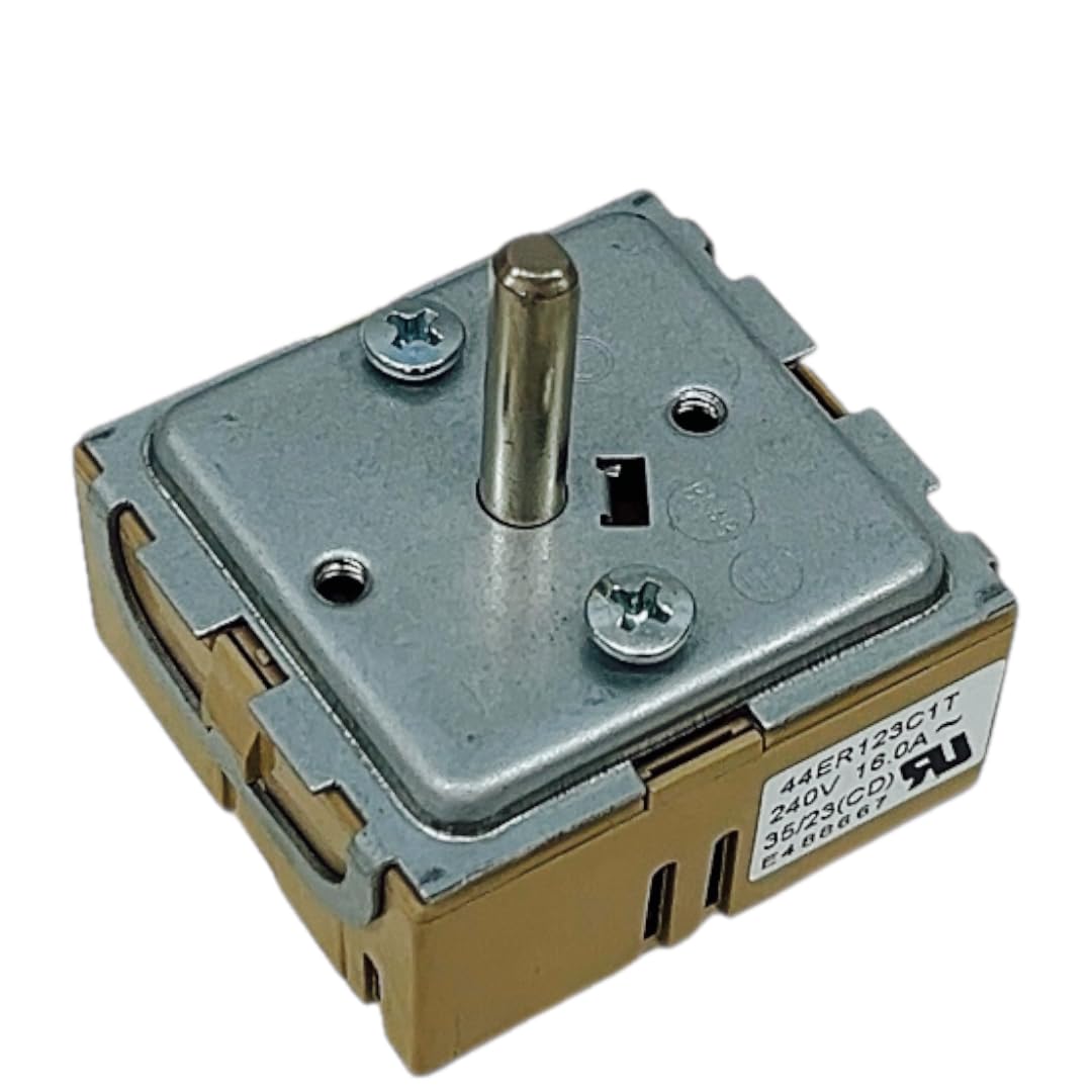 Advice Appliance Parts Range Oven Rotary Selector Switch 44ER123C1T – 240V 16A Control Switch Replacement for Electric Range Oven, Multi-Function Selector Switch
