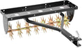 Tow Behind Plug Aerator, 32 in Lawn Spike Aerator with Universal Hitch, Heavy Duty & Rust-Resistant, Pull Behind