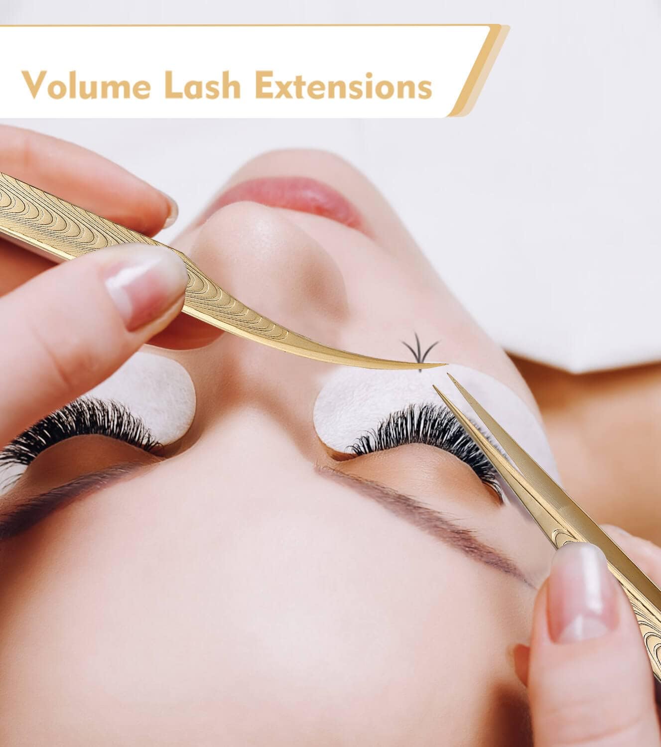 Straight Tweezers for Eyelash Extensions-Precision Lashing Tweezers for Individual Volume Lashes Extensions,Straight